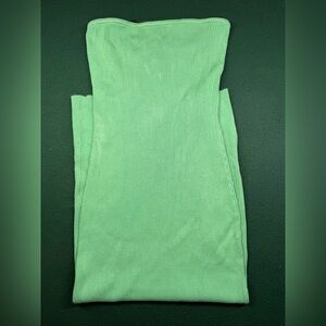 H&M Green Strapless Ribbed Midi Dress NWT Size M